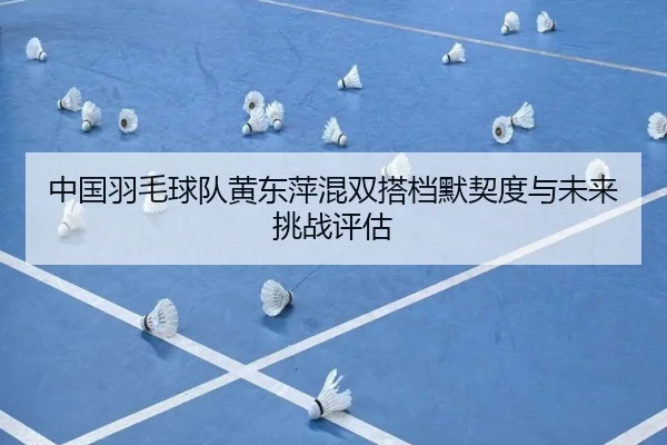 中国羽毛球队黄东萍混双搭档默契度与未来挑战评估